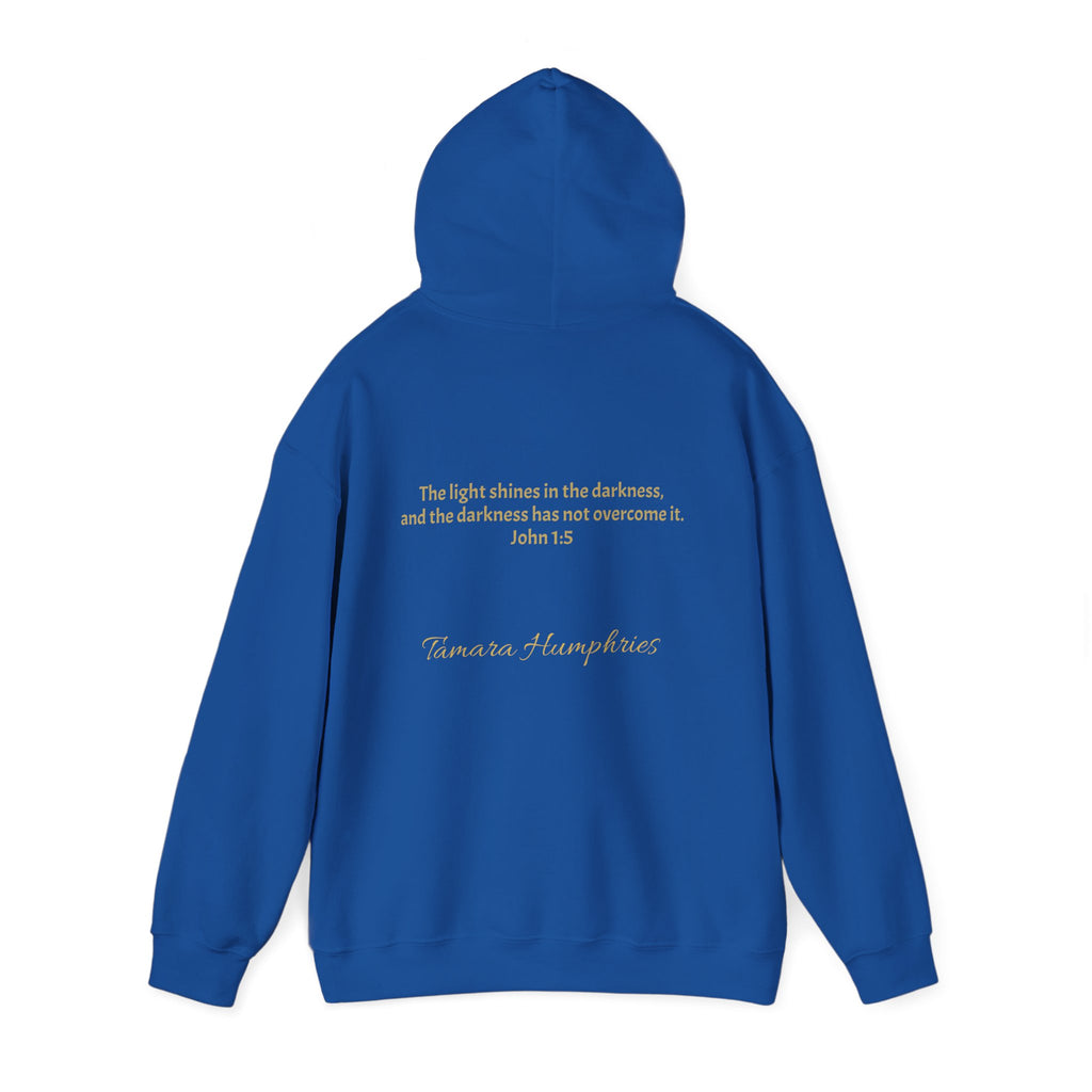John 1:5 Scripture Firefly Design Hoodie | Christian Faith Bible Verse
