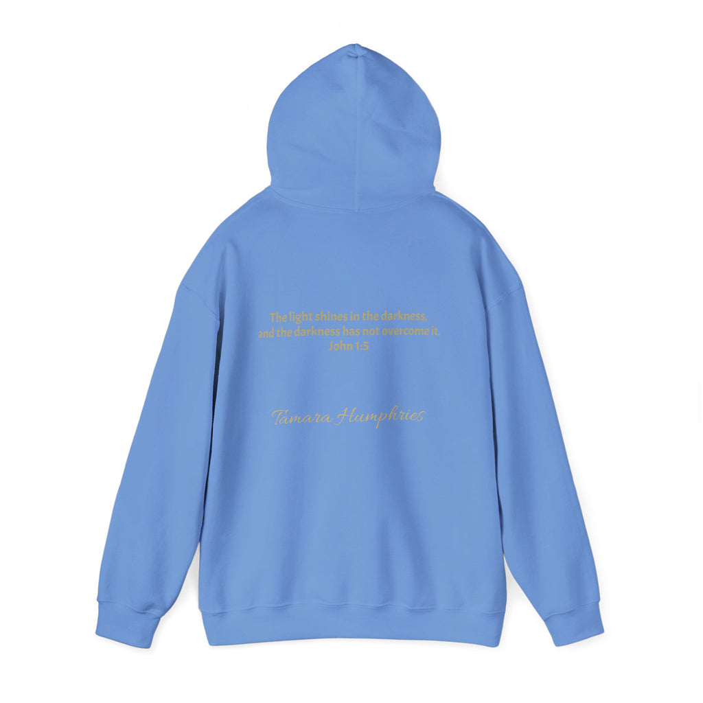 John 1:5 Scripture Firefly Design Hoodie | Christian Faith Bible Verse