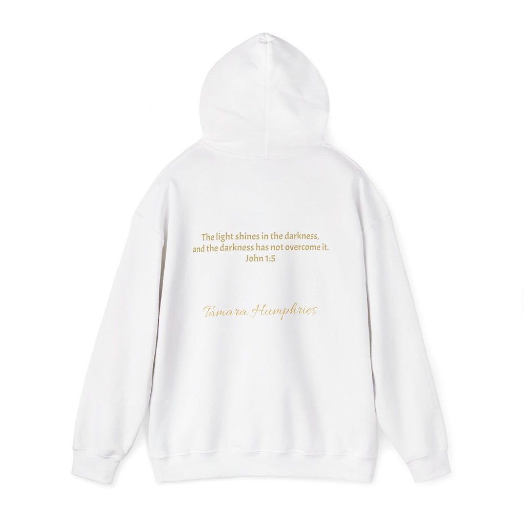 John 1:5 Scripture Firefly Design Hoodie | Christian Faith Bible Verse