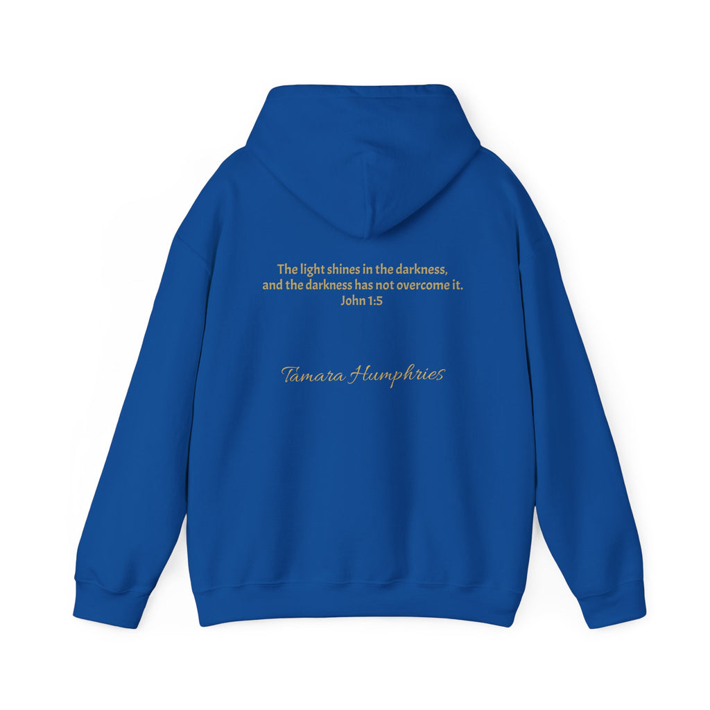 John 1:5 Scripture Firefly Design Hoodie | Christian Faith Bible Verse