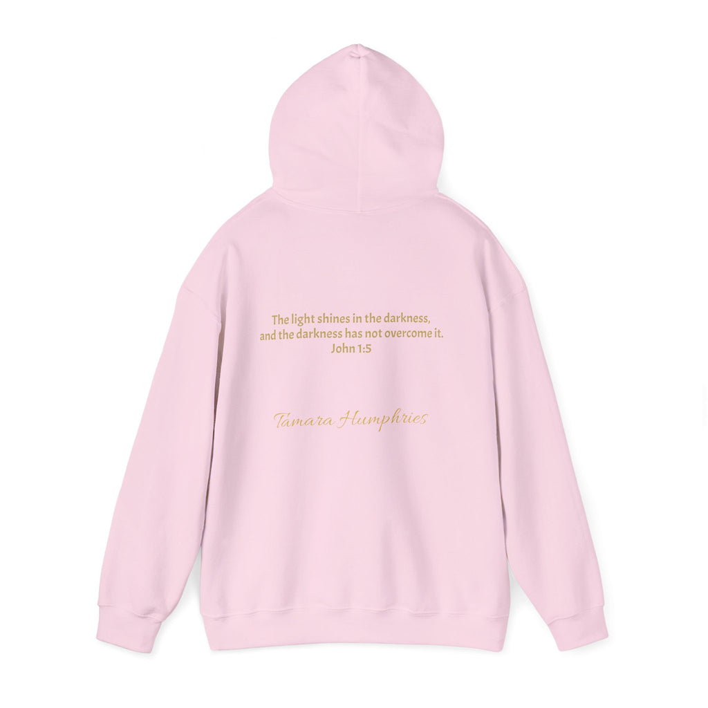 John 1:5 Scripture Firefly Design Hoodie | Christian Faith Bible Verse