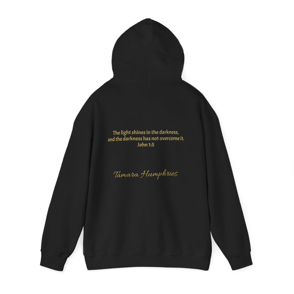 John 1:5 Scripture Firefly Design Hoodie | Christian Faith Bible Verse