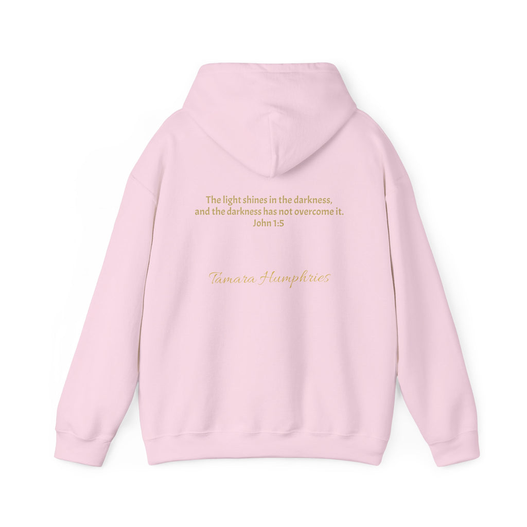 John 1:5 Scripture Firefly Design Hoodie | Christian Faith Bible Verse